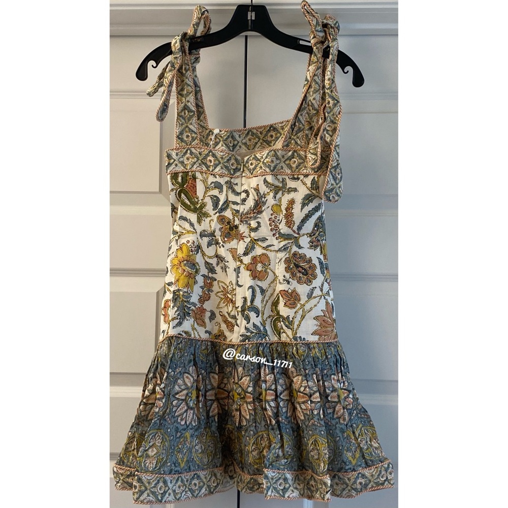 Zimmermann Edie Tie Mini Dress - Picture 5 of 9